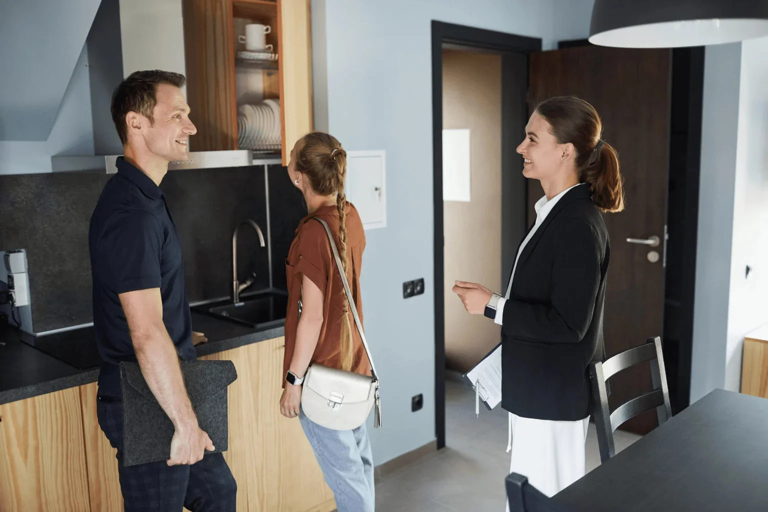 concord realtor showing a home to buyers